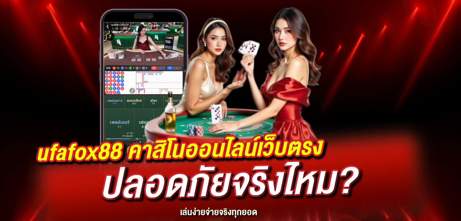 ufafox88 คาสิโนออนไลน์เว็บตรง ปลอดภัยจริงไหม?